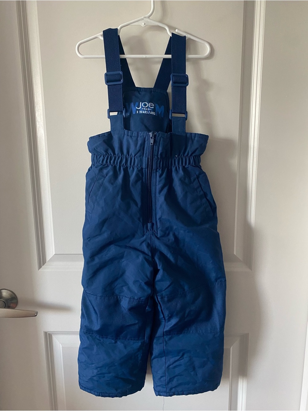 Joe Fresh Blue Kids Insulated Snow Overalls with Adjustable Straps